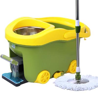 China Sustainable 360 ​​Rotation Pole Magic Broom Floor Cleaning Mop With Bucket Pedal And Mop Foot Quick Dehydration for sale