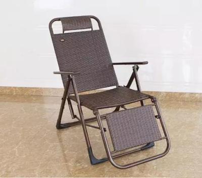 China Hot Sales Garden Chair Outdoor Plastic Wicker Steel Foldable Chair for sale