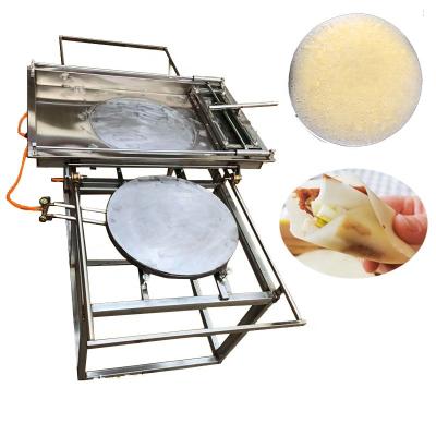 China Dosa Deli Hand Push Type Tortilla Bread Making Machine Thin Pancake Bread Maker Tortilla Pancake Making Oven for sale