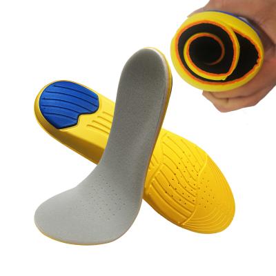 China 2021 Factory Warm Comfortable Shock Absorption Insole Thickened Memory Foam Insole For Sports Shoes YELLOW Color for sale