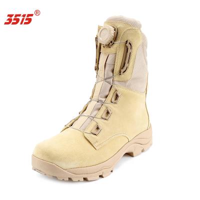 China Breathable Genuine Leather Military Boots Men Fashion Desert Boots High Top Leather Shoes Popular for sale