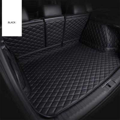 China Luxury and high quality custom fit leather tesla full edging truck trunk carpet car trunk model mat business y for sale