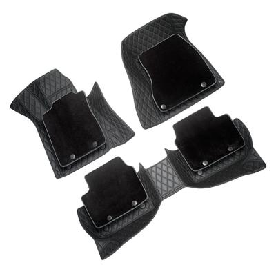 China Safe and reliable PVC full set of car floor mats, fully covered with non-slip leather at the corners, car floor mats for sale