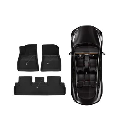 China Easy to clean the full set of waterproof car floor mats TPR interior non-slip protection against damage to the interior floor and other functions for sale