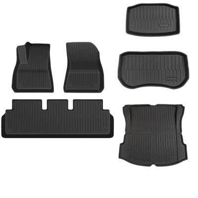 China Easy To Clean General Motors Floor Mat 3D TPR Absorbent Anti Slip And Easy To Clean Full Set Of Interior Car Floor Mats for sale