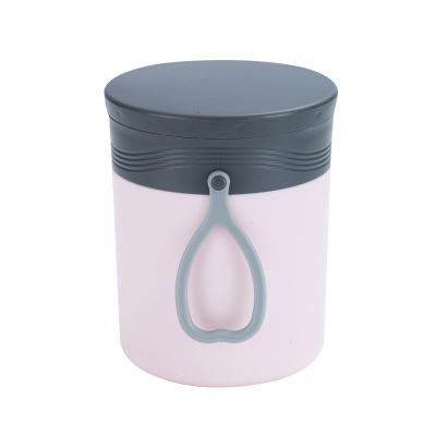 China PORTABLE Portable Travel Stainless Steel Wall Food Bowl Double Thermos, Kids Children Soup Mug with Spoon for sale