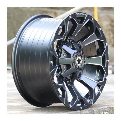 China ALLOY fashion style 16 17 18 black high quality 20 inch 4X4 car rims magnesium wheel racing wheel alloy rims for off road car for sale