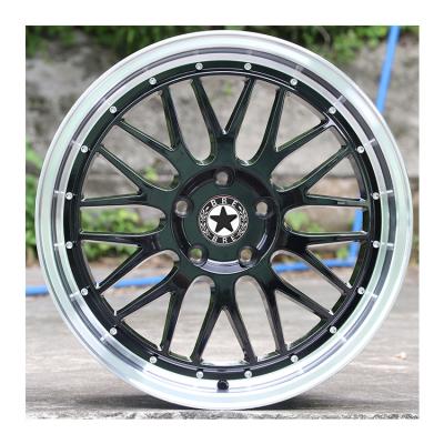 China ALLOY Fashion LM Top Quality Black 5 Hot Holes Star Look 15-19 Inch Size Wheel Mount Lightweight Racing Wheels For Automotive for sale