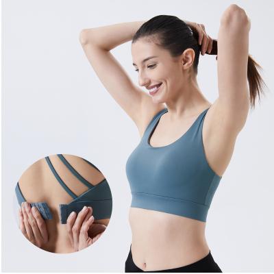 China Beauty Back Yoga Bra Non-vibration Antibacterial Seamless Fitness Sports Bra and Yoga Bra for sale