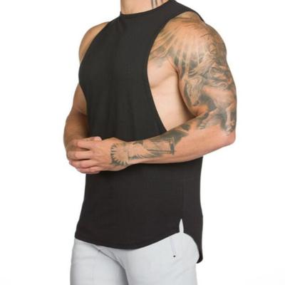 China New Design Men's Vest Viable Tops Gym Tanks Open Side Top Singlets Large Wear Oversize Sleeve Opening for sale