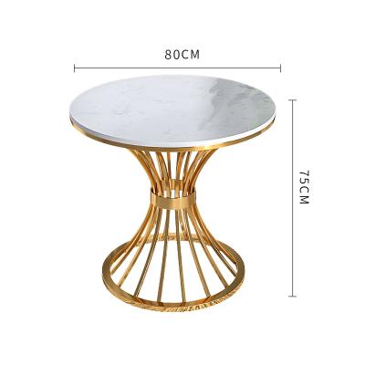 China (Size)Adjustable Modern Round Shape Chair And Table Coffee Set Marble Stone Stand Coffee Table To Dining Table for sale