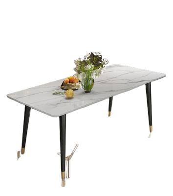 China Adjustable (height) dining table protects vision, laminate, anti-glare and scratch-resistant luxury marble dining table for sale