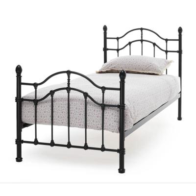 China Wholesale Cheap Factory Sale Bedroom Furniture Heavy Metal Single Bed Frame Heavy Strong Manufacturer for sale