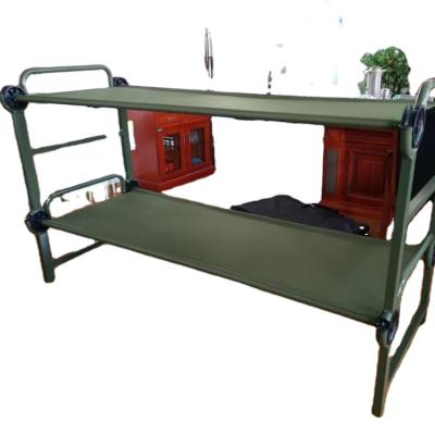 China Waterproof Aluminum Metal Outdoor Army Military Camping Raising Sleep Cradle Folding Camp Bed For Adults Bunk Beds Portable Cribs for sale