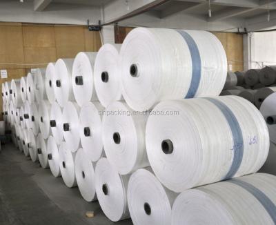 China Cheap safety china supplier pp woven fabric roll, tubular pp rice sack bag roll for sale