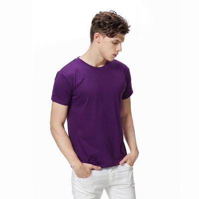 China Hot Selling Polyester Round Neck T Shirt Anti Shrink 100% Cotton Men T-Shirt With Printing Custom Your Brand Logo T Shirt for sale