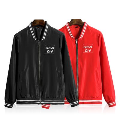 China Factory direct wholesale custom made QUICK DRY white coats high quality nylon men's baseball jackets for sale