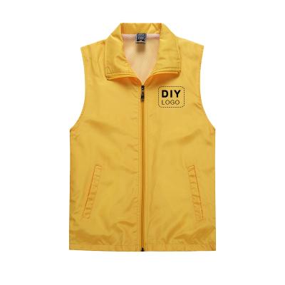 China Custom Voluntary Vests Anti-pilling Worker Clothes Vest Advertising Promotional Vest Laminated Anti-pilling Vest for sale