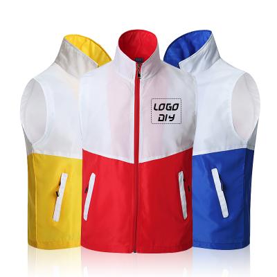 China Factory wholesale anti-pilling polyester quick-drying vest color match work vest plus size vest for sale