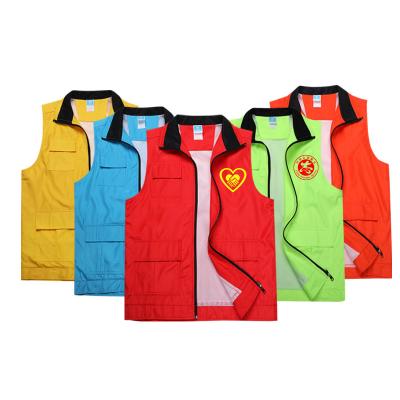 China Outdoor Security Summer Multi Pocket Anti-Shrink Plain Reflective Vest Men's With Logo Voluntary Vest For Work for sale