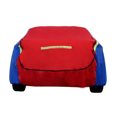 China DEM Pleat Protective Car Cover Sports Anti Tear Cover Waterproof Durable Soft Canvas PEVA Cotton Outdoor Parking Cover for sale