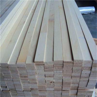 China Cheap Customized Asian Size Decoration Double Sided Poplar Wood Slats For Bed for sale