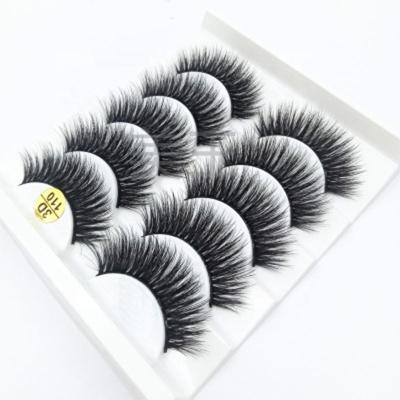 China A super flexible box of five pairs of American eyelashes three-dimensional curling thick false eyes eyelashes wholesale manufacturers large for sale