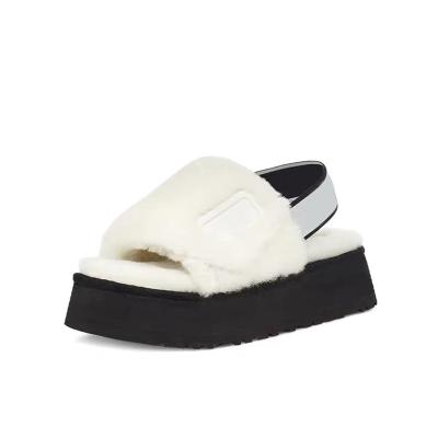 China 2020 Light Weight Sheepskin O Slippers Ladies Wool Fur Australia Ug Top Selling Indoor Slides Yeah for sale