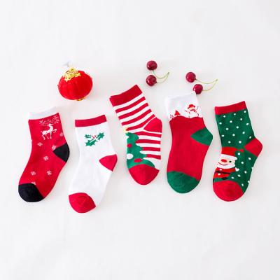 China Breathable High Quality Kids Tube Socks Cotton Christmas Unisex Socks For Kids for sale