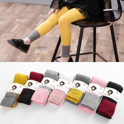 China Fashion Kids Pantyhose Kids Cotton Candy Girls Breathable Color Matching Tights for sale