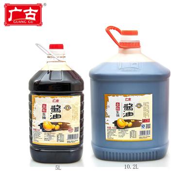 China Food Coloring Haday Style Fermented Mild Light Soy Sauce In Big Plastic Bottle for sale