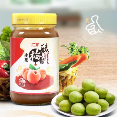 China 330g Glass Bottle Packing Dishes Seasoning Ice Plum Sauce Paste Dipping GG 80882 for sale