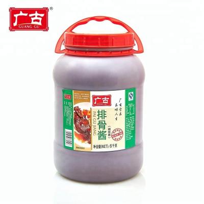 China Spare Part Sweet Sour Rib Sauce 6kg Guanggu Semi-solid Condiment For Beef Ribs for sale