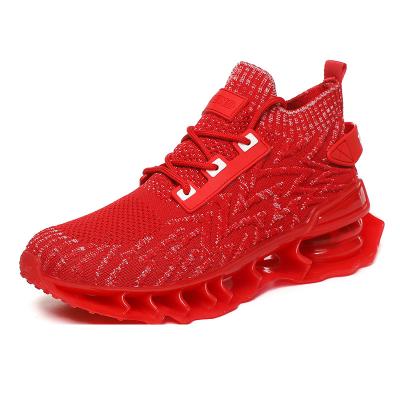 China Fashion/comfotable/durble Men's breathable red lace up; Wholesale Casual Running Men's Sports Running Shoes Sneaker For Men for sale