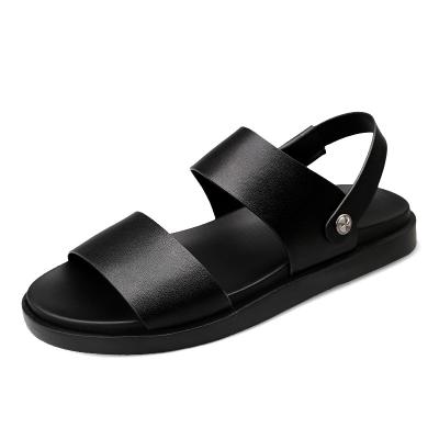 China Fashion Breathable Outdoor Slippers Men's Casual High Quality Leather Sandals For Men Beach Shoes for sale