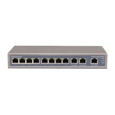 China POE High Power 120W PoE Switch 8 Port 100M PoE 3 Port Uplink for sale