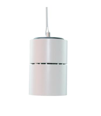 China Dimmable Modern Residential Contemporary Desk Lamp Cylinder Desk Decoration Fashional White Aluminum Hall Hanging Led Pendant Light for sale