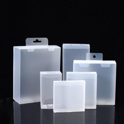 China Transparent Environmental Friendly Packaging PVC Frosted Plastic Printing Foldable Clear Box for sale