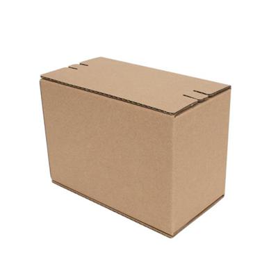 China Recyclable Custom Self Seal Corrugated Paper Zipper Box Easy To Tear Clamshell Box Express Packaging Box for sale