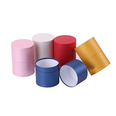 China Customized High Quality Handmade Cylinder Box Kraft Paper Tea Can Packaging Box Gift Cylinder Gift Box for sale