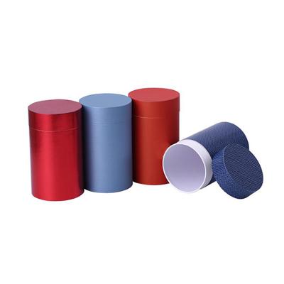 China Recycled Materials Cylinder Food Grade Box Tea Gift Elegant Round Cardboard Box/Cylindrical Shape Paper Tea Box for sale