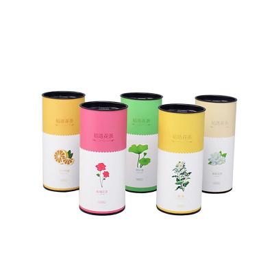 China Recyclable Various Types Of Cylinder Box Cardboard Cylinder Box Tea Cylinder Box Custom Types for sale