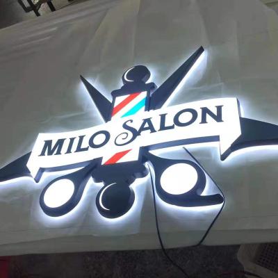 China Height Shine 3d Led Luminous Acrylic Letter Outer Frontlit Led Sign Letter Sign For Barber Shop Sign for sale