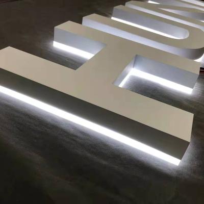 China Indoor/Outdoor Custom Size Shine 3d Led Stainless Steel Vintage Letter Sign For Building Signage for sale