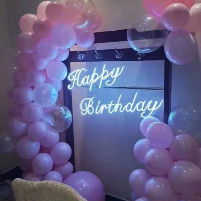 China Long Lasting Dropshipping Happy Birthday Custom Neon Sign Led Neon Light Sign For Advertising for sale