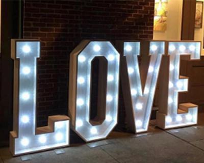 China Wholesale Height Shine 3ft 4ft 5ft Marquee Electronic Letters Love Decoration For Wedding Event for sale