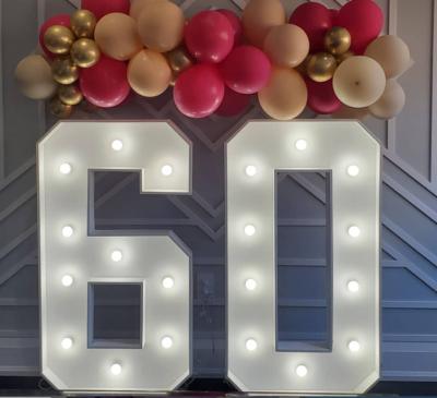 China Height Shine 3ft 4ft 5ft Channel Marquee Letters Sign Giant Light Up Letter Sign Wedding Decor for sale