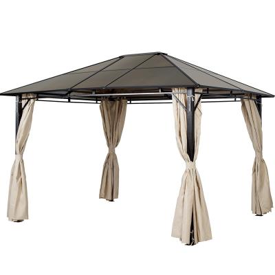 China 4m*4m Outdoor Luxury Aluminum Outdoor Gazebo Camping Waterproof Curtain Patio\Garden\1.5m Outdoor Gazebo Waterproof for sale