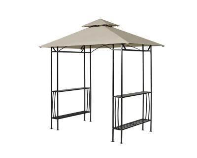 China Wood Patio Gazebo\Garden\Outdoor Custom Size Wood Gazebo Outdoor Restaurant With Metal Roof Galvanized Steel Metal 12x20 for sale