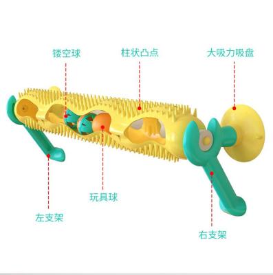 China 2021 New Pets Catnip Spinning Toy Track Toy Cat Climbing Frame Toy Cat Scratching With Funny Cat Ball for sale